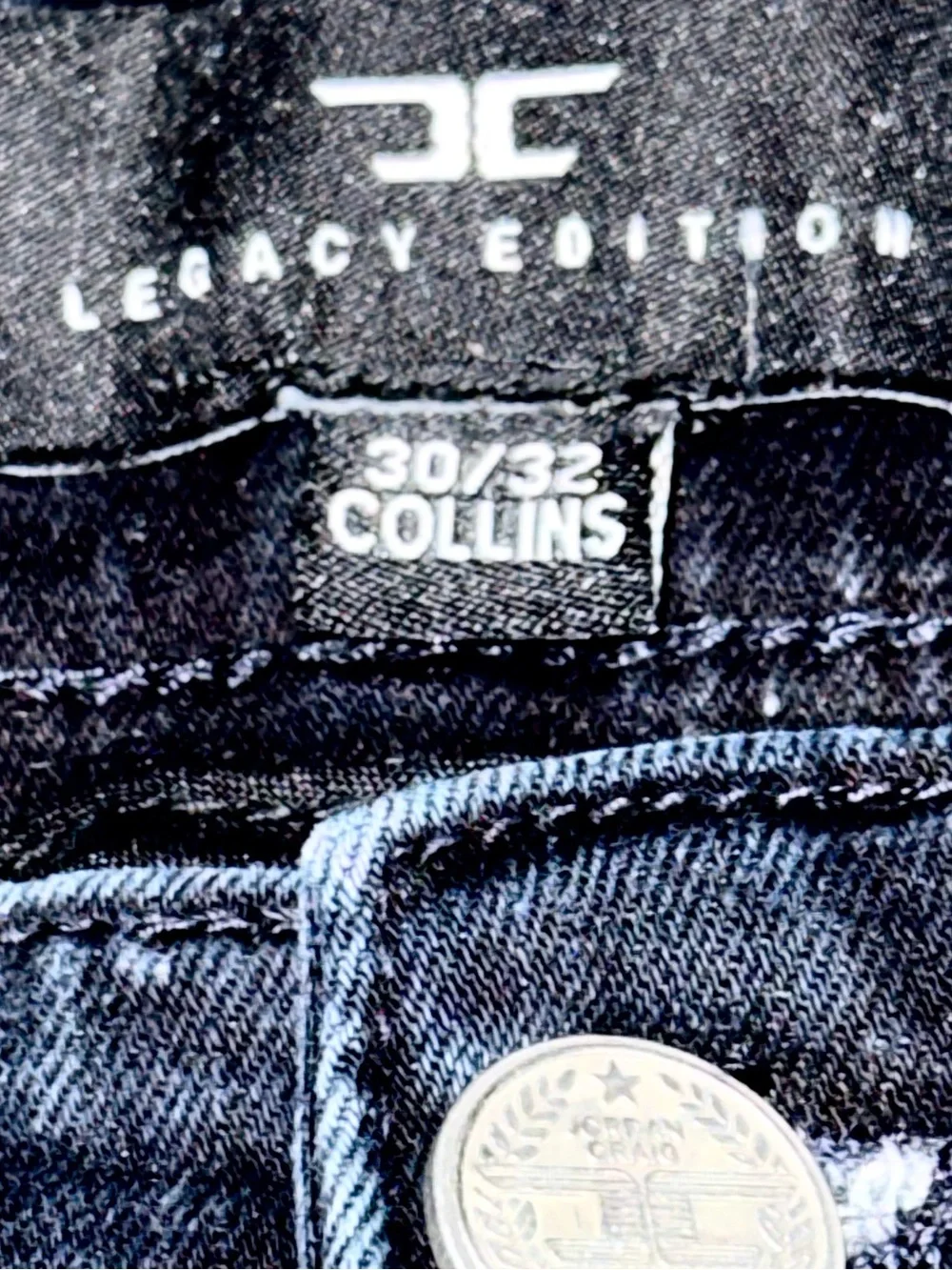 JORDAN CRAIG Legacy Edition Collins Distressed Moto Jeans |‎ Men's 30x32